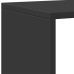 Estantería librería madera ingeniería negra 137,5x29x137,5 cm