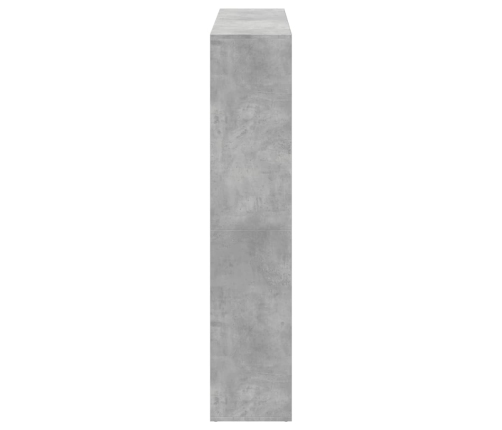 Estantería madera de ingeniería gris hormigón 137,5x29x137,5 cm