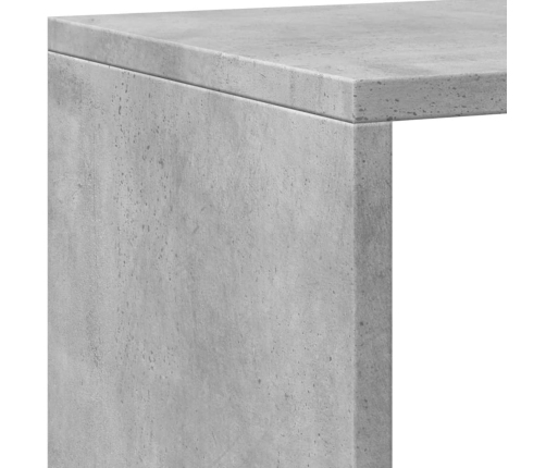 Estantería madera de ingeniería gris hormigón 137,5x29x137,5 cm