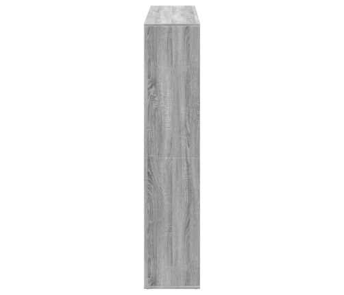 Estantería madera de ingeniería gris Sonoma 137,5x29x137,5 cm