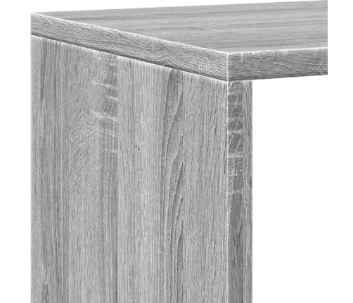 Estantería madera de ingeniería gris Sonoma 137,5x29x137,5 cm