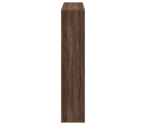 Estantería madera de ingeniería marrón roble 137,5x29x137,5 cm