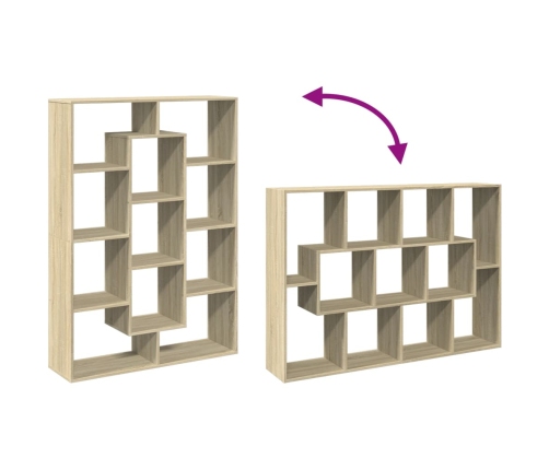 Estantería de madera de ingeniería roble Sonoma 102x29x143 cm