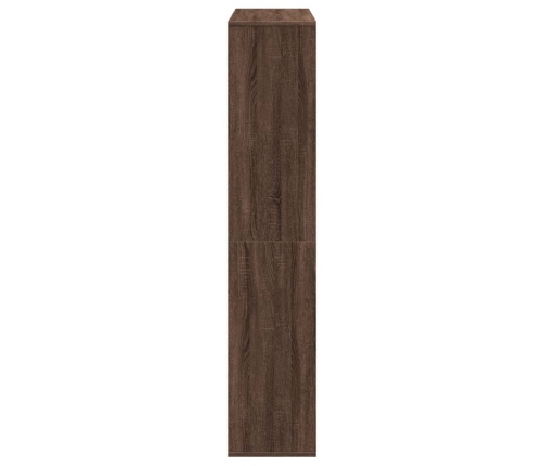 Estantería de madera de ingeniería marrón roble 102x29x143 cm