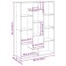 Estantería madera de ingeniería roble artisian 137,5x29x137,5cm