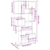 Estantería de madera de ingeniería roble Sonoma 92x29x188 cm