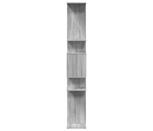 Estantería de madera de ingeniería gris Sonoma 92x29x188 cm