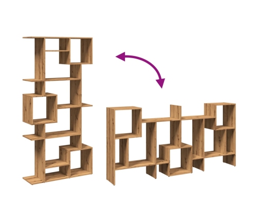 Estantería madera de ingeniería roble artisian 92x29x188 cm