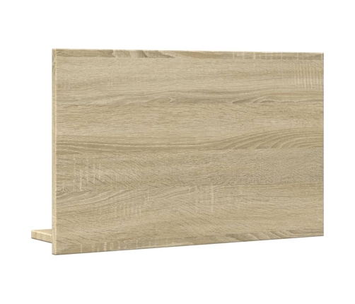 Espejo mueble baño madera ingeniería roble Sonoma 60x11x37 cm