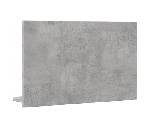 Espejo mueble baño madera ingeniería gris hormigón 60x11x37 cm