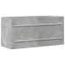 Armario para lavabo contrachapada gris hormigón 100x38,5x48 cm