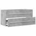 Armario para lavabo contrachapada gris hormigón 100x38,5x48 cm