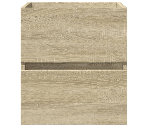 Armario de lavabo madera ingeniería roble Sonoma 41x38,5x45 cm