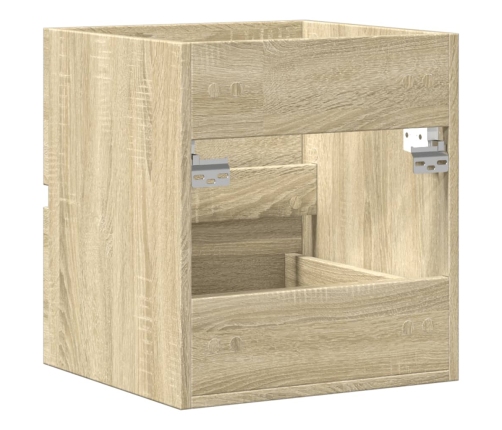 Armario de lavabo madera ingeniería roble Sonoma 41x38,5x45 cm