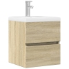 Armario de lavabo madera ingeniería roble Sonoma 41x38,5x45 cm