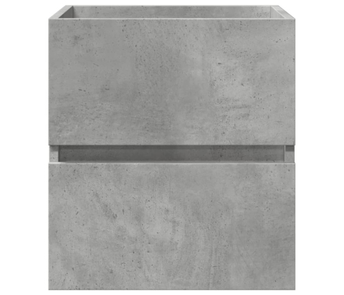 Armario de lavabo madera ingeniería gris hormigón 41x38,5x45 cm