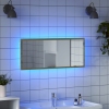 Espejo de baño LED madera ingeniería roble Sonoma 100x8,5x37 cm