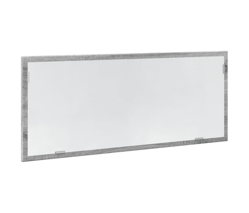 Espejo de baño LED madera ingeniería gris Sonoma 100x8,5x37 cm