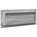 Espejo de baño LED madera ingeniería gris Sonoma 100x8,5x37 cm