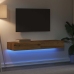 Muebles de TV con luces LED 2 uds roble artisan 60x35x15,5 cm