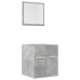 Set muebles de baño 2 piezas madera contrachapada gris hormigón