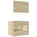 Set de muebles de baño 2 pzas madera contrachapada roble Sonoma