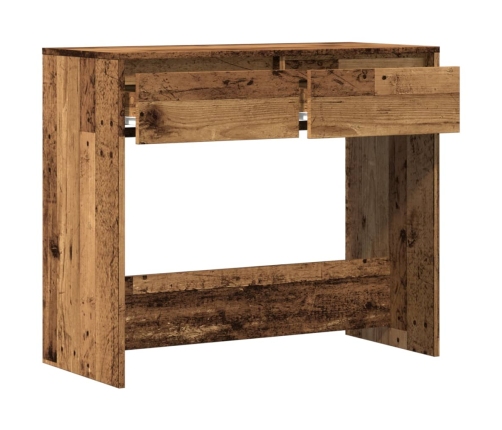 Mesa consola madera ingeniería madera envejecida 89x41x76,5 cm