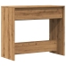 Mesa consola madera de ingeniería roble artesanal 89x41x76,5 cm