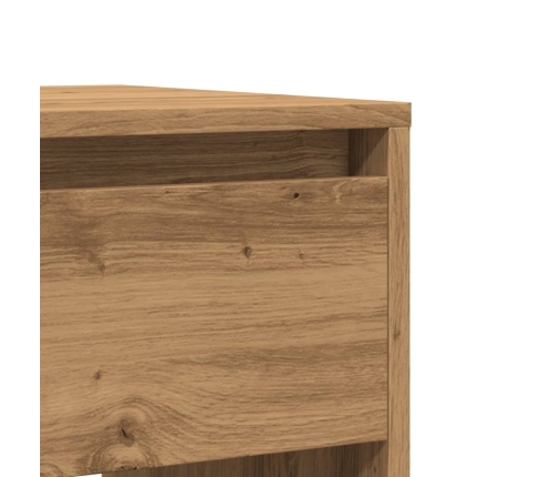 Mesa consola madera de ingeniería roble artesanal 89x41x76,5 cm