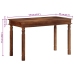 Mesa de comedor madera maciza de acacia 120x60x77 cm