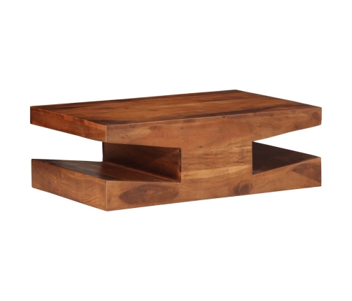 Mesa de centro de madera maciza 90x60x30 cm acacia