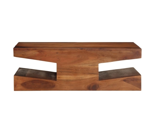 Mesa de centro de madera maciza 90x60x30 cm acacia