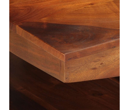 Mesa de centro de madera maciza 90x60x30 cm acacia