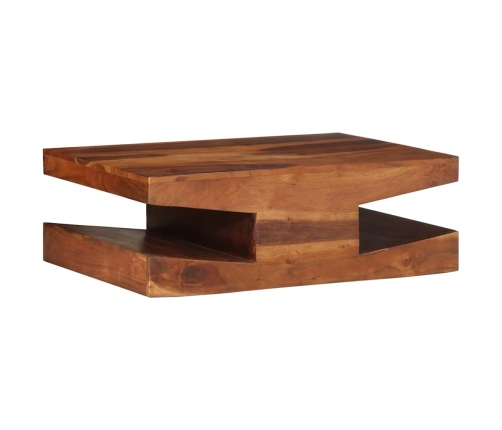 Mesa de centro de madera maciza 90x60x30 cm acacia