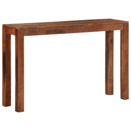 Mesa consola de madera maciza de acacia 120x30x76 cm