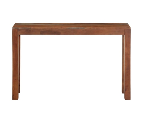 Mesa consola de madera maciza de acacia 120x30x76 cm