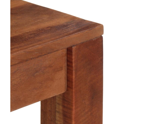 Mesa consola de madera maciza de acacia 120x30x76 cm