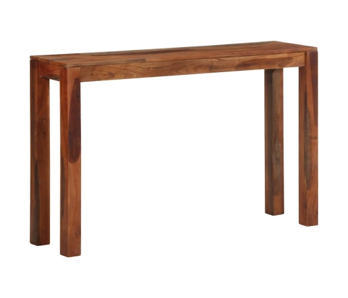 Mesa consola de madera maciza de acacia 120x30x76 cm