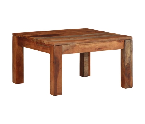 Mesa de centro madera maciza de acacia 60x60x35 cm