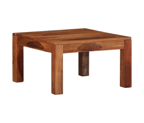 Mesa de centro madera maciza de acacia 60x60x35 cm