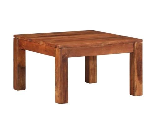 Mesa de centro madera maciza de acacia 60x60x35 cm