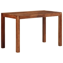 Mesa de comedor madera maciza 120x60x76 cm acacia