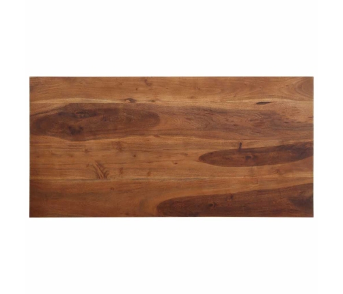 Mesa de comedor madera maciza 120x60x76 cm acacia