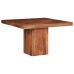 Mesa de comedor madera maciza de acacia 120x120x77 cm