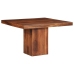 Mesa de comedor madera maciza de acacia 120x120x77 cm