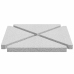 Placa de peso para sombrilla 4 uds granito gris triangular 14kg