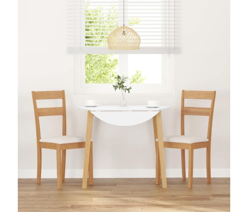 Sillas de comedor con cojines 2uds madera maciza natural caucho