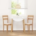 Sillas de comedor con cojines 2uds madera maciza natural caucho