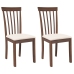 Sillas de comedor con cojines 2 uds madera maciza marrón caucho