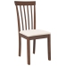 Sillas de comedor con cojines 2 uds madera maciza marrón caucho